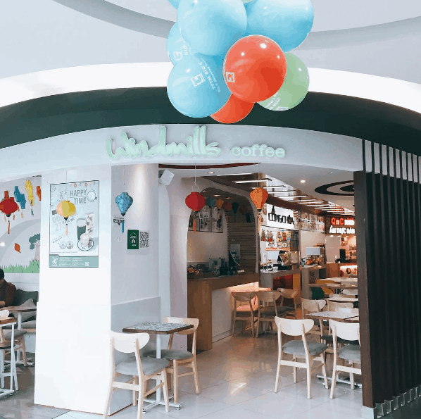 Windmills Café – quán cà phê mang phong cách trẻ trung, mới lạ 