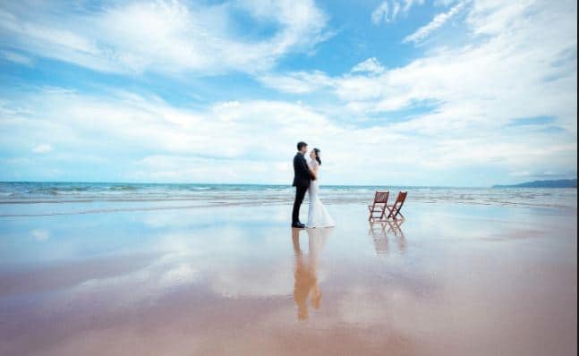 Chụp ảnh cưới bãi biển hồ Tràm Vũng Tàu