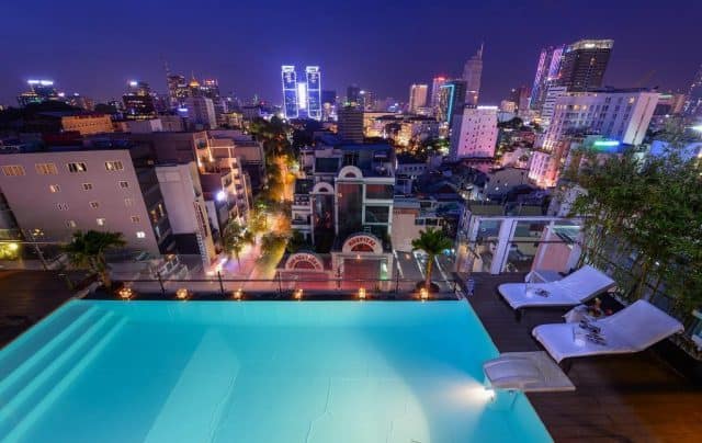 Không gian sân thượng của khách sạn Grand Silverland & Spa (Ảnh sưu tầm) Không gian sân thượng của khách sạn Grand Silverland & Spa (Ảnh sưu tầm)