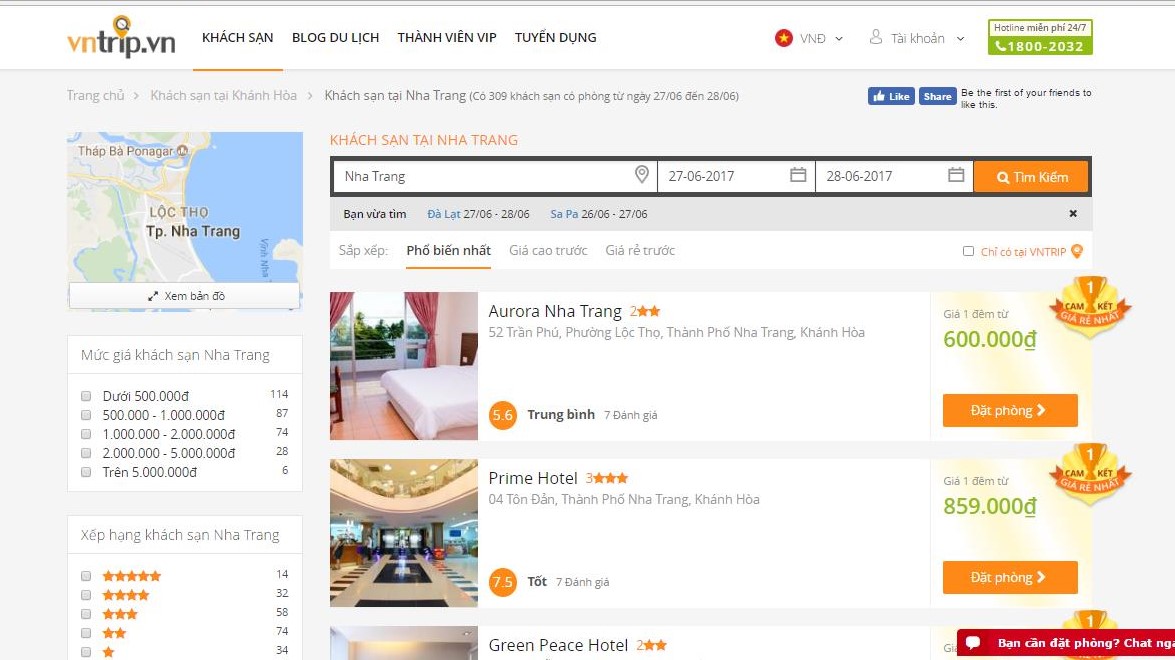 Đặt phòng với Vntrip.vn để nhận ngay những ưu đãi về giá thật hấp dẫn - Ảnh: Vntrip.vn