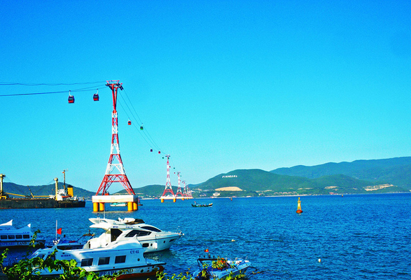 Cáp treo Vinpearl Land Nha Trang – một trong những cáp treo vượt biển dài nhất thế giới (Ảnh: ST)