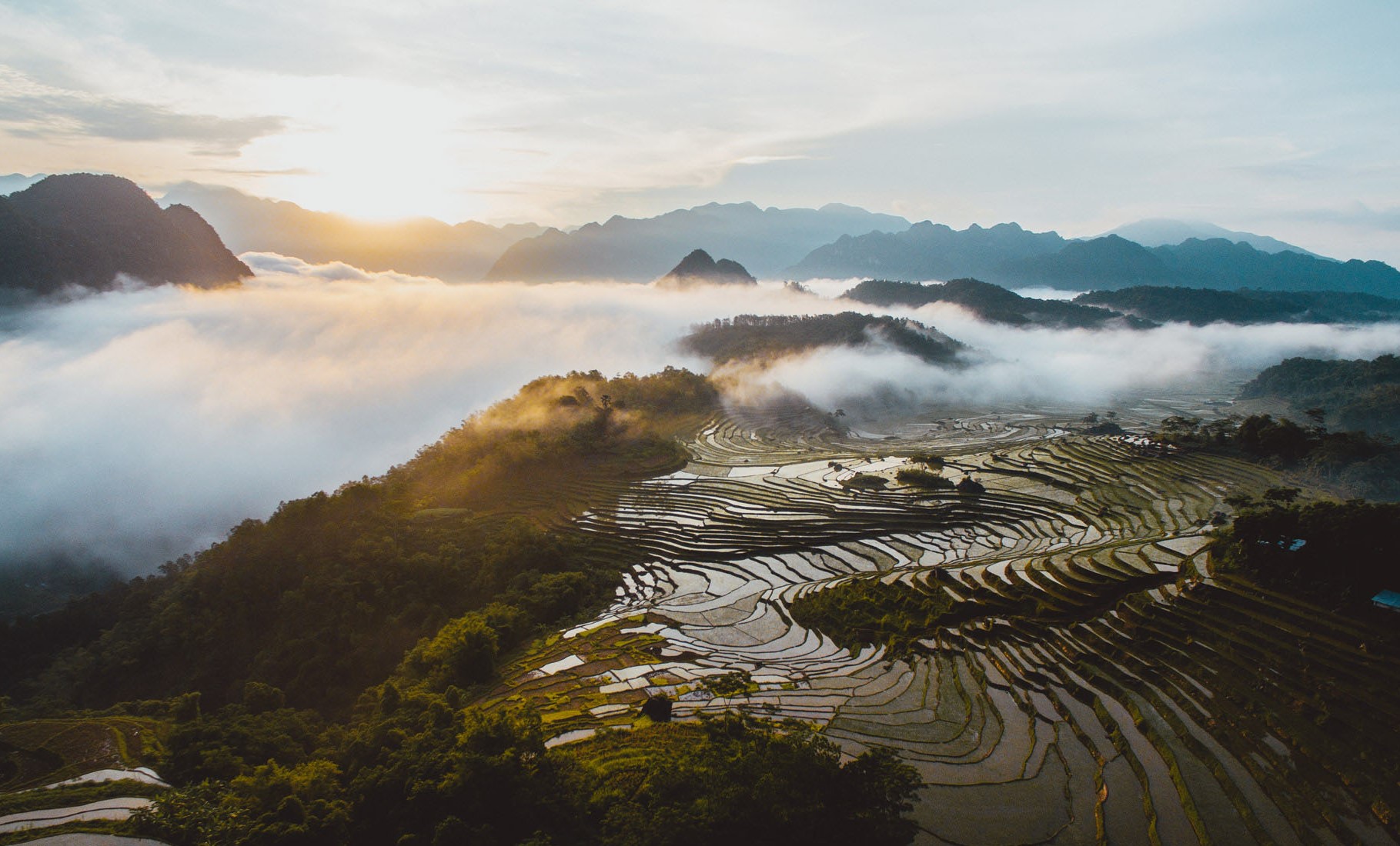 Ruộng bậc thang ở Pù Luông Thanh Hóa 