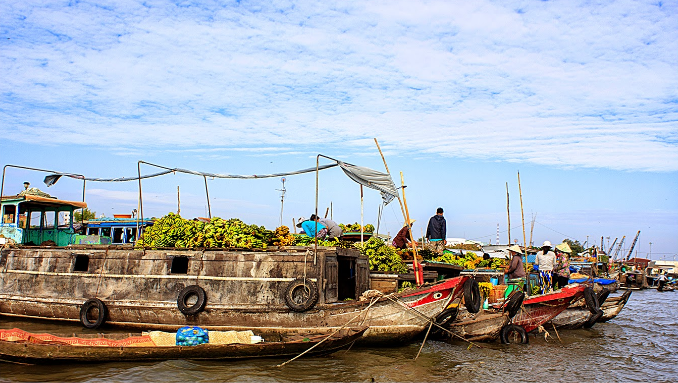 Chợ sông nước An Giang 