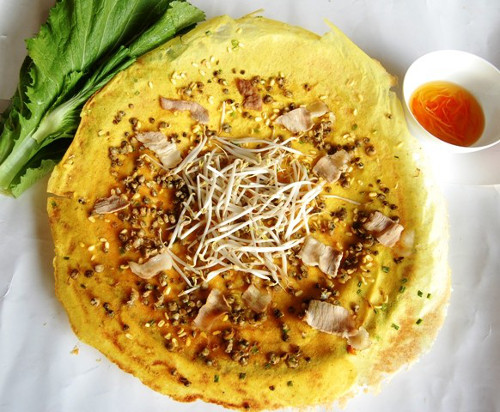 Hình ảnh món bánh xèo ốc gạo (Ảnh: ST)
