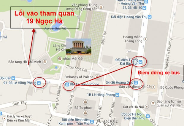 lối vào lăng Bác