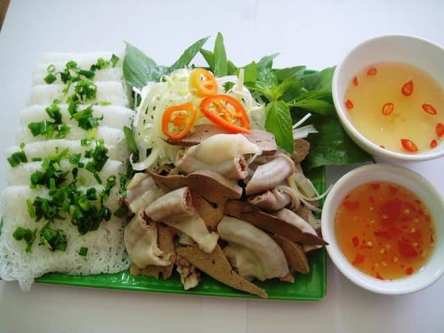 Bánh hỏi cháo lòng (ảnh: ST)