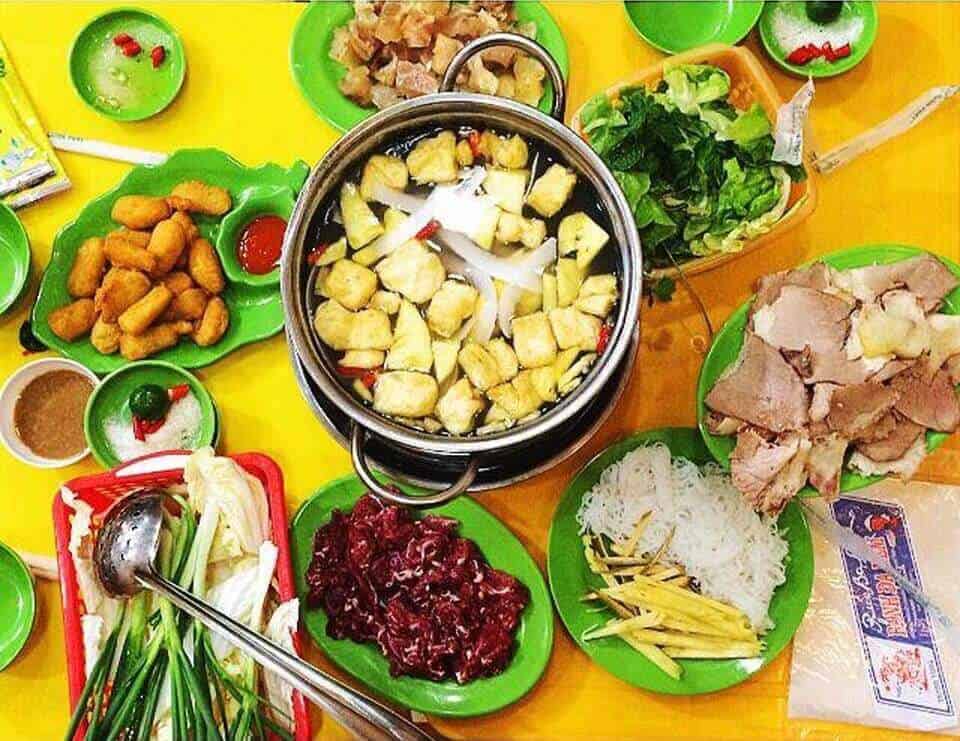 Lẩu bò nhúng dấm