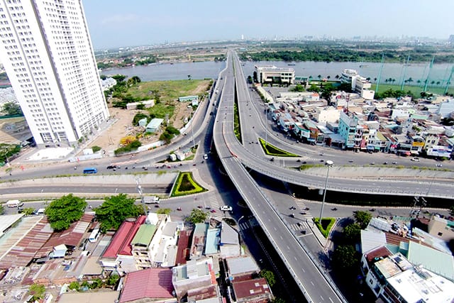 Cầu Thủ Thiêm có chiều dài 1250 m (Ảnh: ST) Cầu Thủ Thiêm có chiều dài 1250 m (Ảnh: ST)