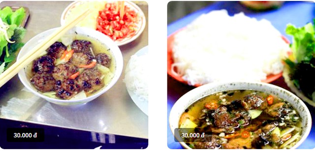 Giá một suất bún chả Hà Nội chỉ từ 25.000 VNĐ - 30.000 VNĐ