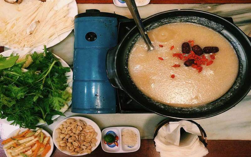 lẩu cháo chim