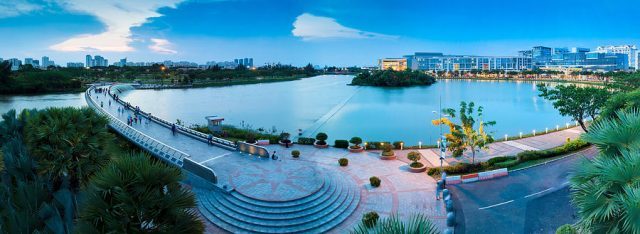 Cầu Ánh Sao nhìn từ trên cao vào ban ngày.