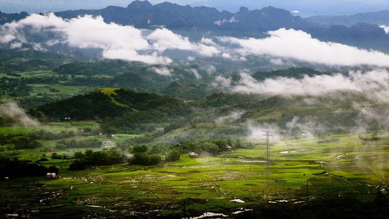 Đèo Thung Khe trong lành vào buổi sáng
