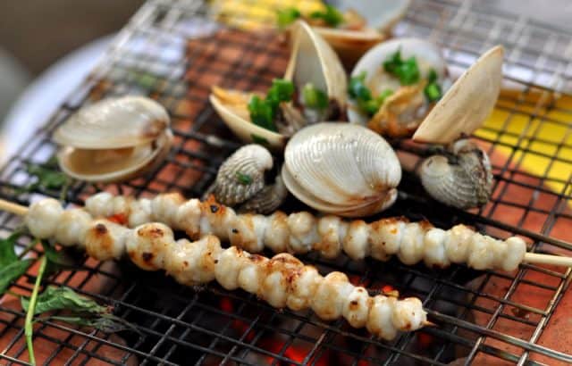 Hải sản ở biển Thuận An 