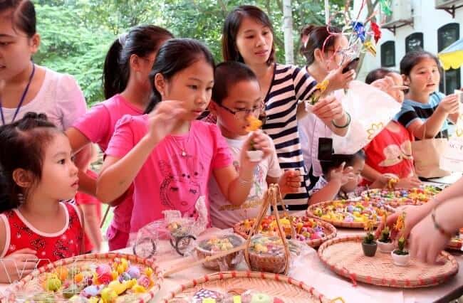 Các hoạt động vui chơi trung thu cho trẻ ở Bảo tàng dân tộc học