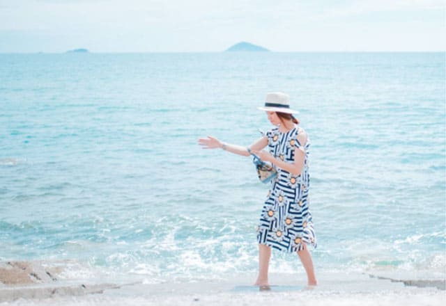 Biển Cửa Đại tinh khôi, tĩnh lặng (Ảnh: ST)