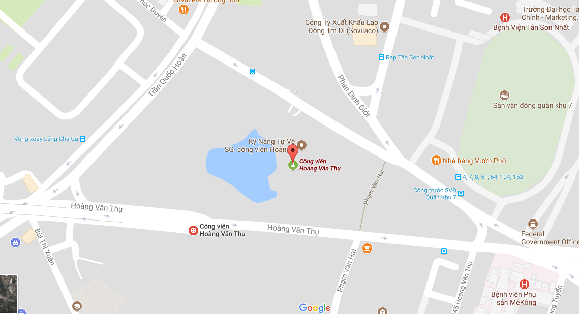Bản đồ địa chỉ công viên Hoàng Văn Thụ, thành phố Hồ Chí Minh Bản đồ địa chỉ công viên Hoàng Văn Thụ, thành phố Hồ Chí Minh