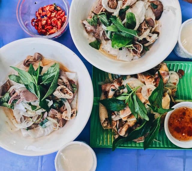 Bánh ướt lòng gà - đặc sản Đà Lạt 