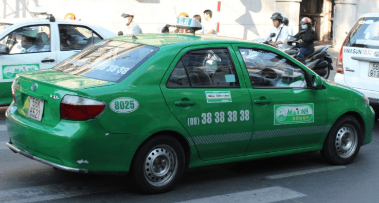 Hình ảnh hãng taxi Mai Linh