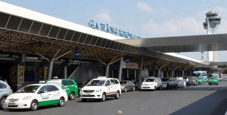 Hình ảnh taxi tại sân bay Tân Sơn Nhất