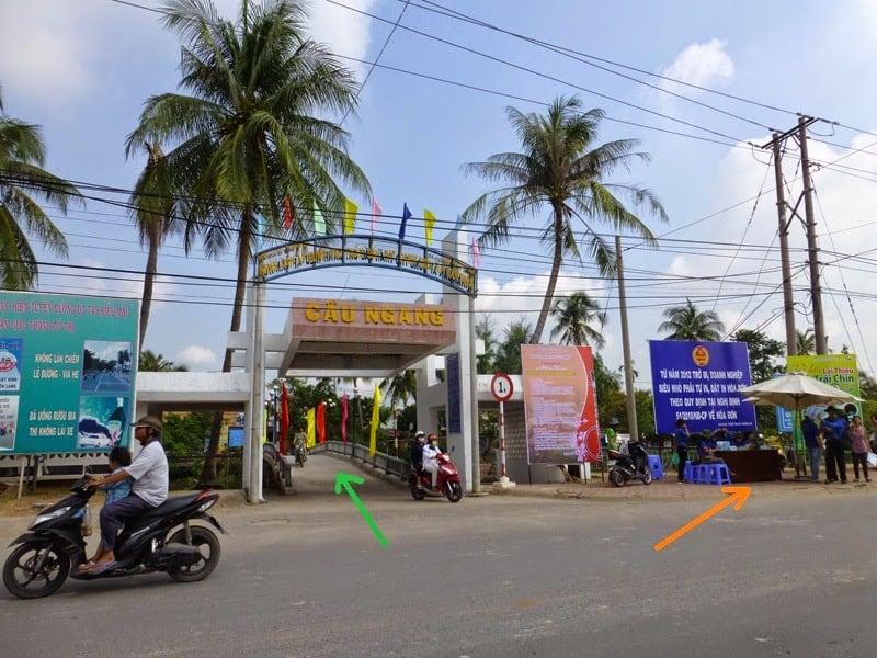 Cầu Ngang - Đường dẫn vào vườn trái cây Lái Thiêu