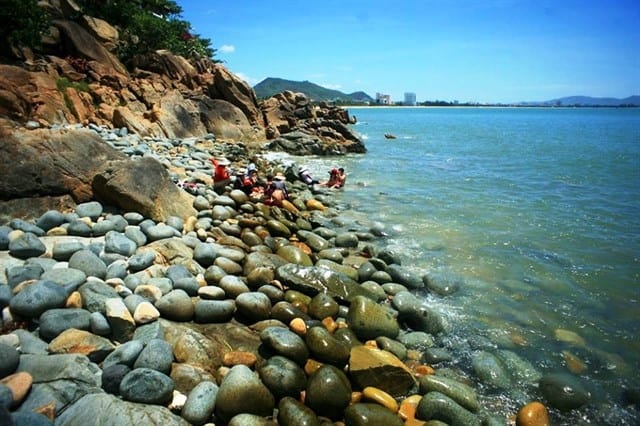 Ảnh chụp bãi tắm Hoàng Hậu. (Ảnh ST)