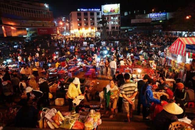 Toàn khung cảnh chợ tình Krông Năng. (Ảnh ST)
