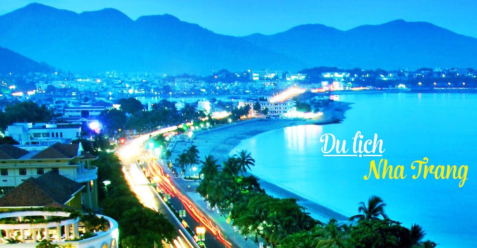 Ảnh chụp toàn cảnh Nha Trang vào buổi đêm. (Ảnh ST)