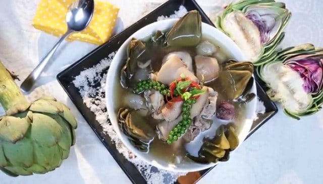 Chân giò heo hầm Atiso - đặc sản Đà Lạt 01
