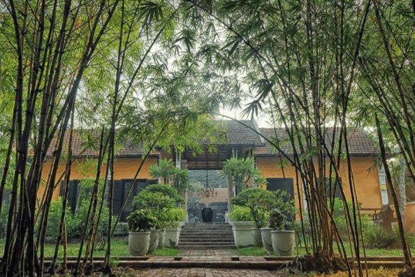 Không gian làng quê mộc mạc trong khuôn viên khu nghỉ dưỡng Không gian làng quê mộc mạc trong khuôn viên khu nghỉ dưỡng