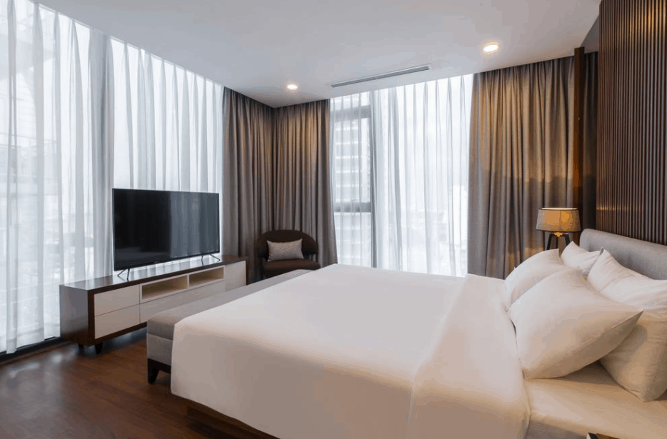 Không gian phòng nghỉ sang trọng tại Amena & Suites Không gian phòng nghỉ sang trọng tại Amena & Suites
