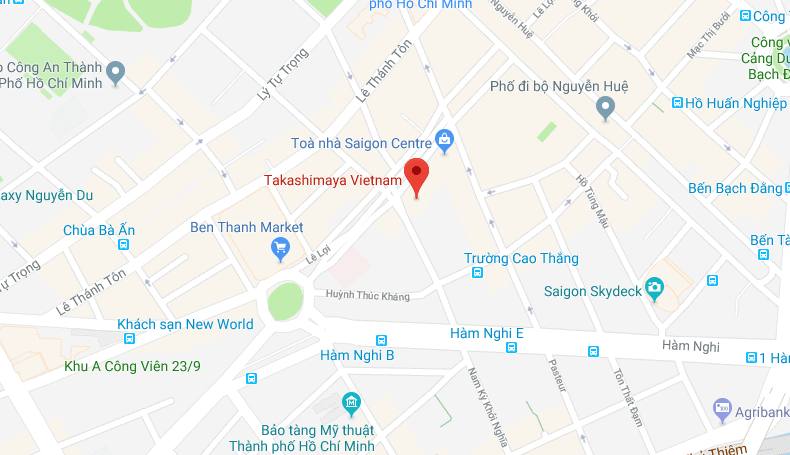 Địa chỉ trung tâm thương mại Takashimaya Địa chỉ trung tâm thương mại Takashimaya