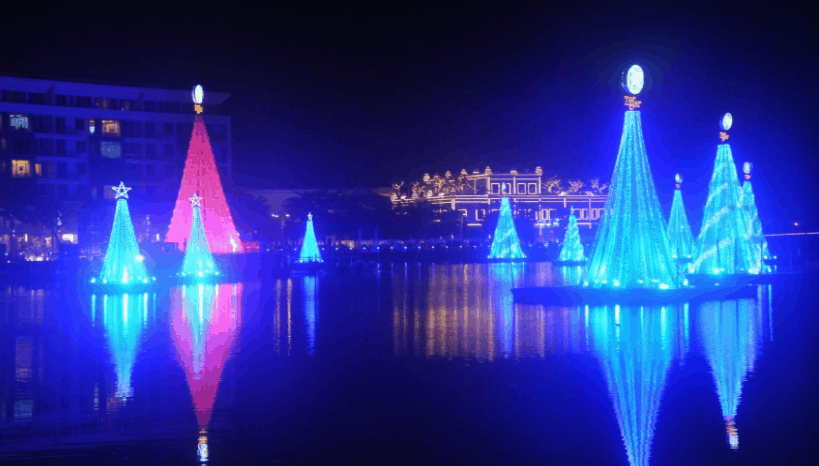 Hồ Bình An về đêm
