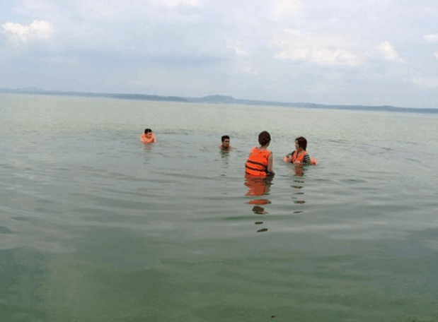 Tự do bơi lội thỏa thích tại khi du lịch tới đảo Ó