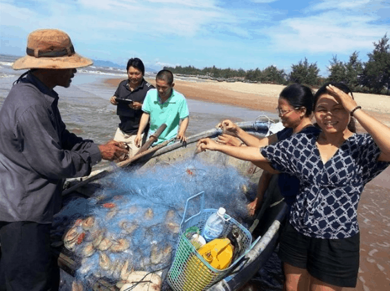Mua hải sản của ngư dân (sưu tầm) bãi biển Vũng Tàu ít người biết