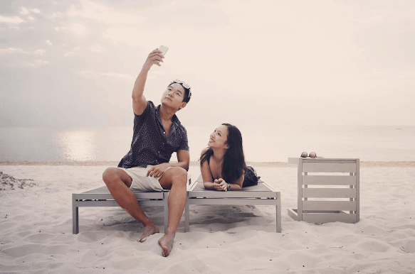 Bãi biển đẹp tại resort Sol Beach House Bãi biển đẹp tại resort Sol Beach House
