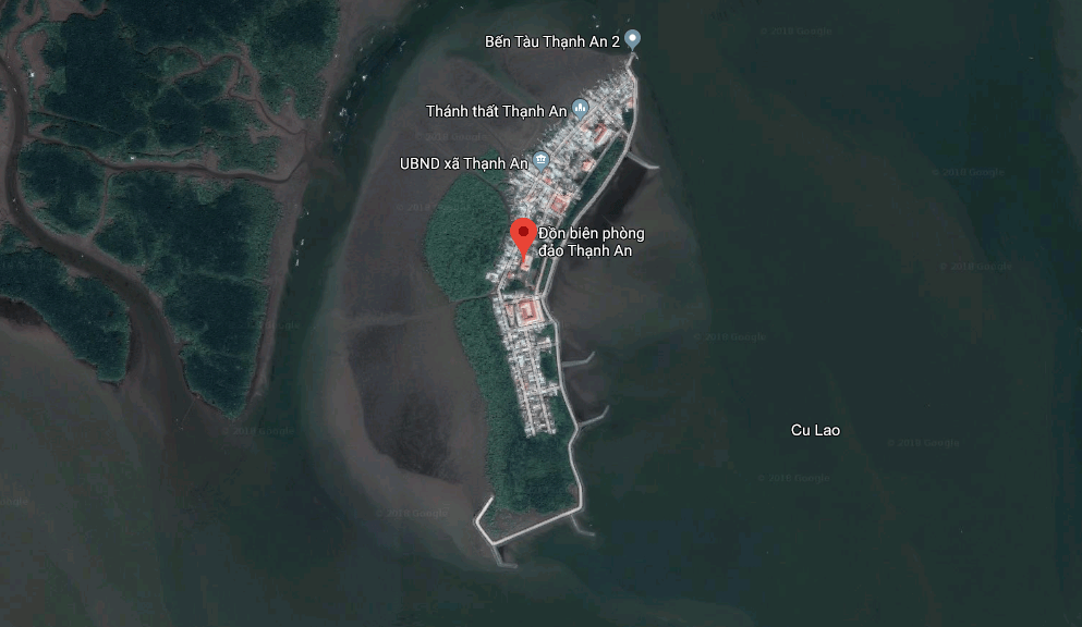Hình ảnh vệ tinh đảo Thạnh An Cần Giờ map Hình ảnh vệ tinh đảo Thạnh An Cần Giờ map