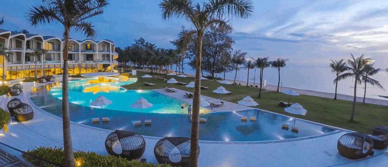 Không gian The Shells Resort & Spa Phu Quoc về đêm