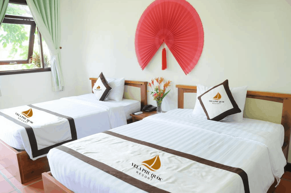 Phòng nghỉ 2 giường tại Vela Phu Quoc