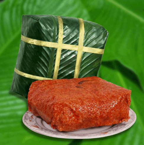 Bánh chưng gấc đỏ (sưu tầm) bánh chưng biến tấu