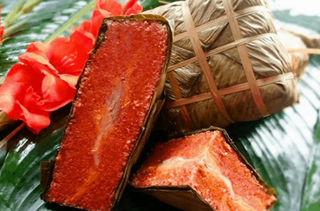 Màu đỏ tượng trưng cho may mắn (sưu tầm) bánh chưng biến tấu