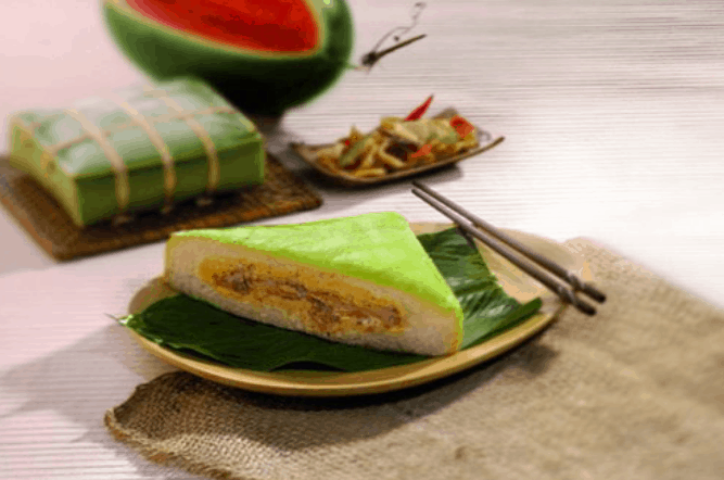 Bánh chưng chay (sưu tầm) bánh chưng biến tấu