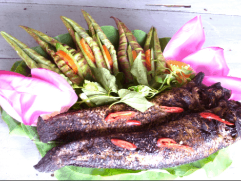 Cá nướng thơm ngon ở Tràm Chim