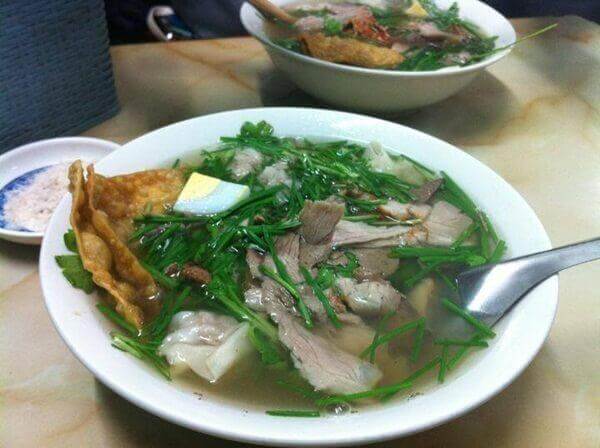 Mì vằn thắn ngon ở Hà Nội