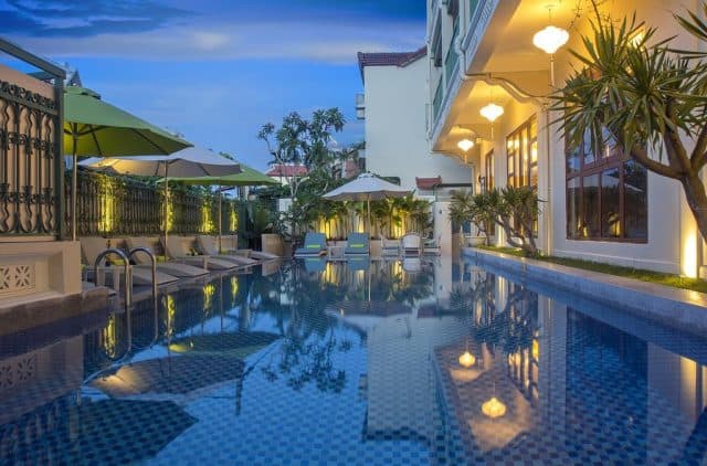 Một góc khuôn viên trong khách sạn (Ảnh ST)