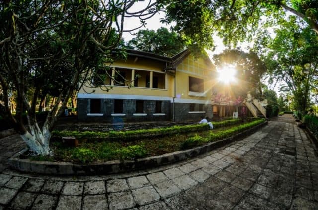 Bên ngoài biệt điện còn có rất nhiều cây cổ thụ với trên dưới 100 tuổi. (ẢNH ST)