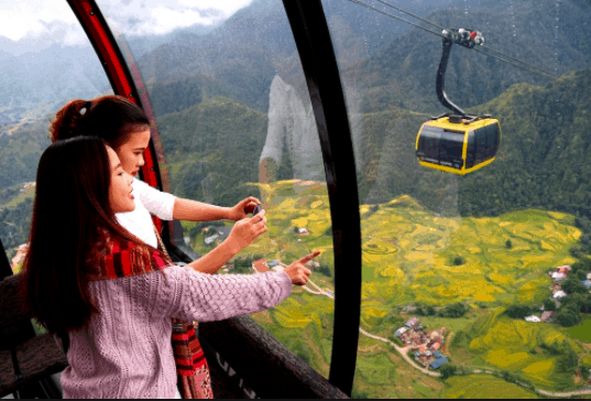 Ngắm nhìn hòn Thơm từ trên cáp treo