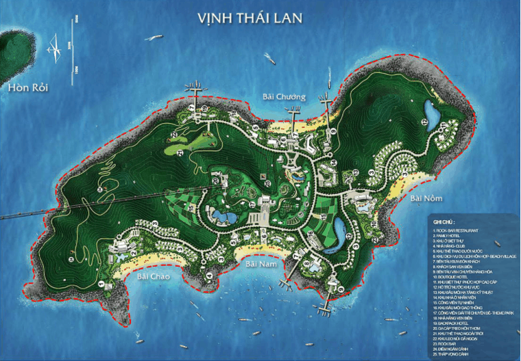 Toàn cảnh dự án Sun World Hon Thom Nature Park