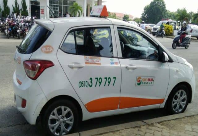 Sun Taxi - thương hiệu Taxi Hội An cũng rất nổi tiếng (Ảnh ST)