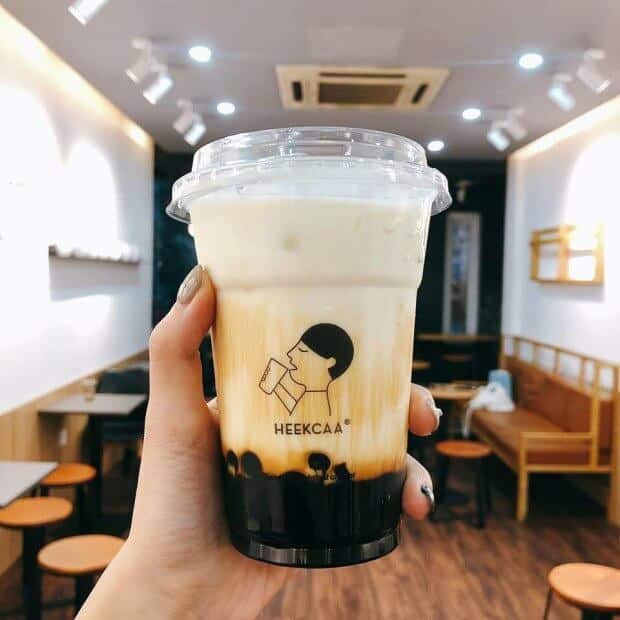 Sữa tươi trân châu đường đen Heekcaa