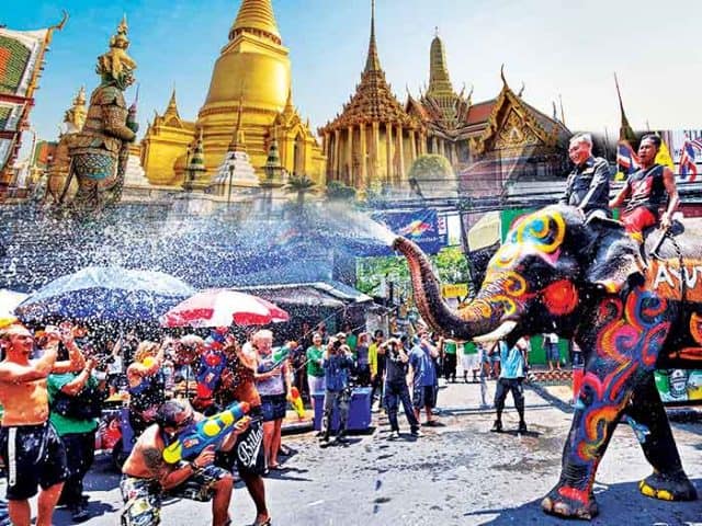 Lễ hội Songkaran Thái Lan (Ảnh ST)